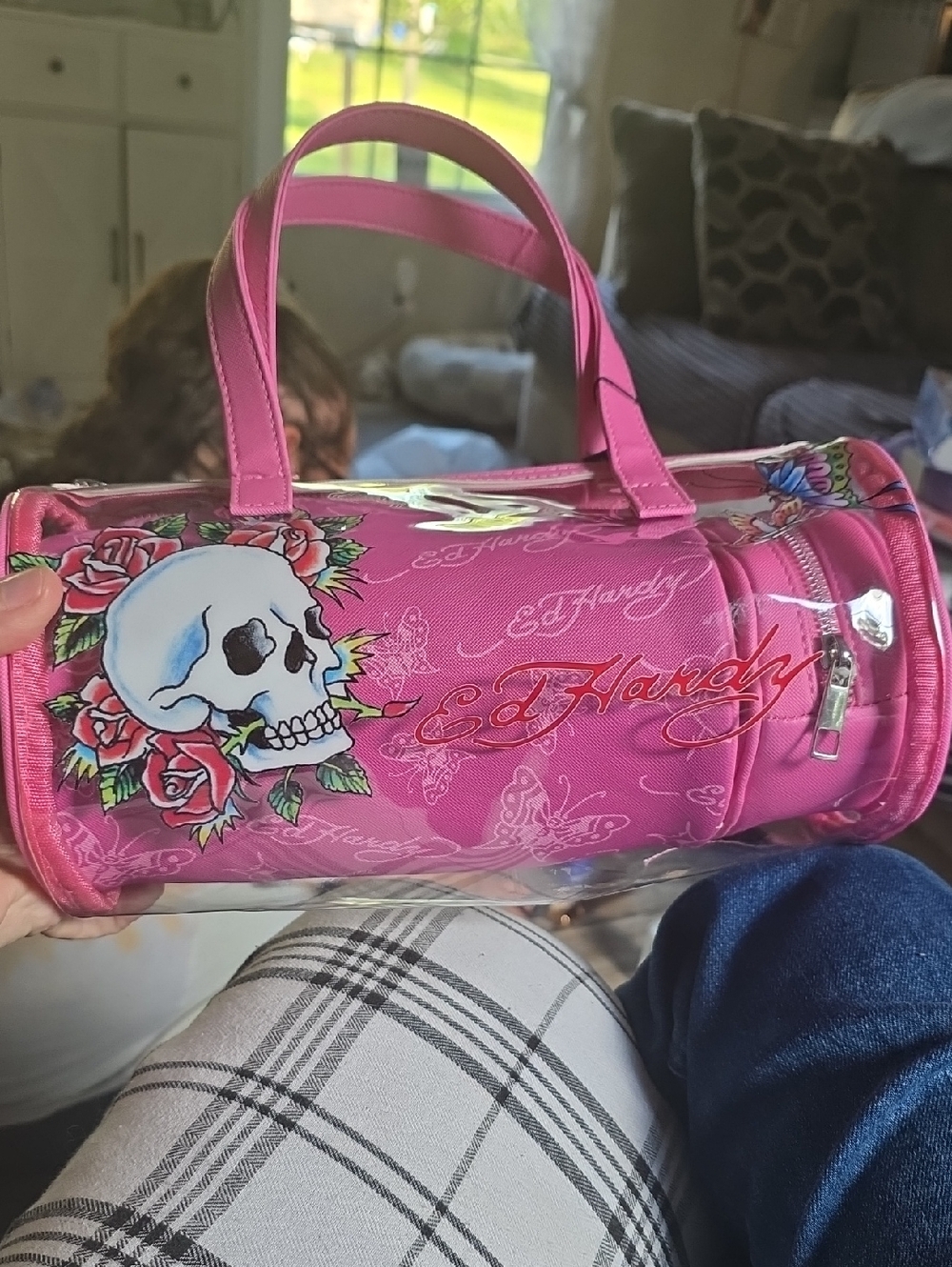 Ed hardy 3 in 1 cosmetics bags